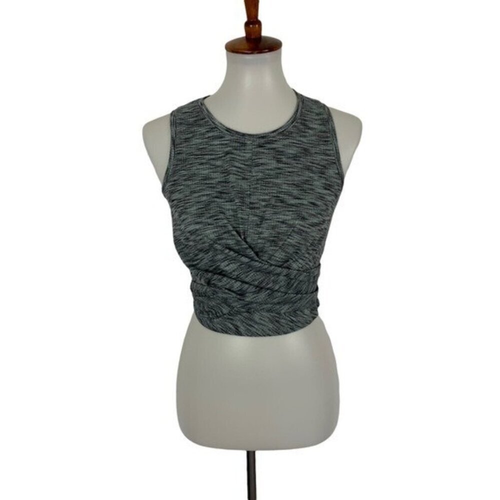 Zyia Active Tank Top XS‎ Gray Athletic Workout Racerback Yoga Shirt